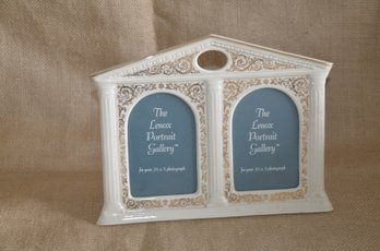 (#106) Lenox Double Picture Frame Fits 3.5x5 Photo Picture