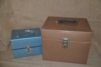 (#91 Vintage Metal File Boxes