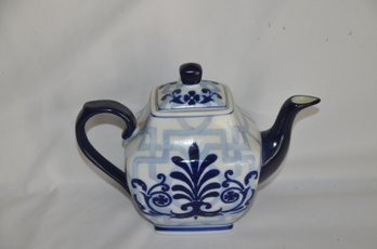 (#111) Bombay Blue Tea Pot Ceramic 1 Cup