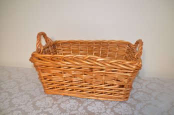 (#202) Wicker Basket With Side Handles 19x13