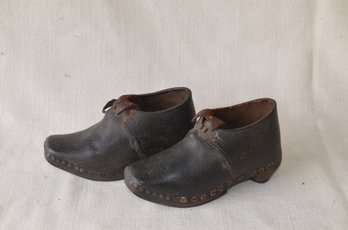 86) Antique Wooden Child Tap Shoes