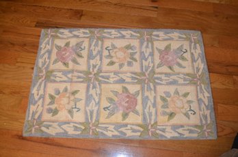 (#203)  Chatham Hand Hooked Area Rug 23x35