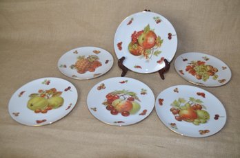 (#69) Seltmann Weiden Bavarian Western German Fruit And Nut Plates Set Of 6 Plates