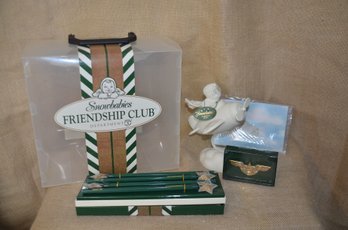 (#60) Snowbabies Dept 56 Friendship Club 4 Pieces 2002 Membership Kit In Box I CAN FLY (see Description)