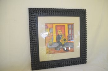 91) Matted Framed Raruse Artist Picture 17x17