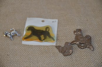 (#27) Portuguese Water Dog Pins Lot Of 4