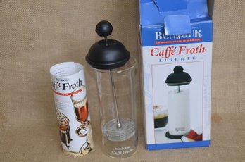 Caffe Froth Glass NEW In Box
