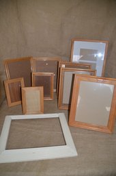 (#99) Assorted Picture Frames 10 Of Them