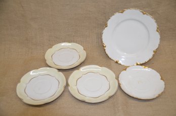 228) Limoges Haviland & Co. Plate And Saucers Different Patterns