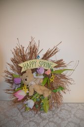 (#208) Happy Spring Wreath 20'