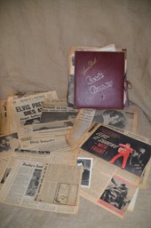 (#101) Vintage Newspaper Clippings Elvis Presley Scrap Book