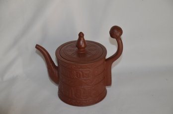 (#117)  Pottery Ceramic Tea Pot Oriental Bottom Stamp 1 Cup