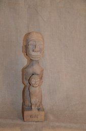 34) Wood Carved Tribal Primitive Art Statue Figurine Wall Decor 13.5'H