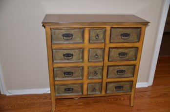 (#168) Console Storage Cabinet 4 Drawers 1 Door With Shelf