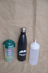 (#46) Komax Travel Tea Bottle, Travel Water Bottle, Condiment Holder,