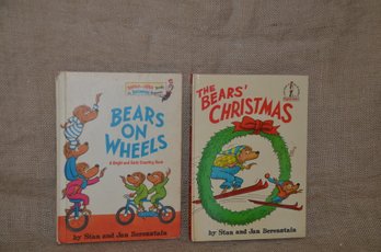 (#108) Vintage Dr. Seuss Books 1966 - Bears Christmas & Bears On Wheels