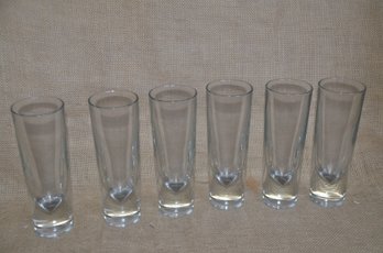 Glass Vases / Drinking Glasses Heavy Bottom Base ( 6)