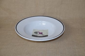 (#81) Portugal Ceramic Serving Bowl 11' - Slight Chip On Edge