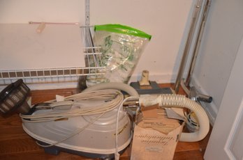 (#215) Vintage Tri Star Vacuum Cleaning With Accessories Turbo Brush And Bags - Works