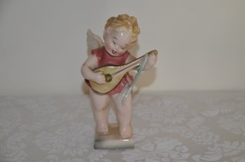 (#10B) Vintage Pair Of Austria Pankera Angels Porcelain ( Reglued) 7'H