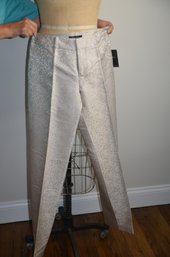 (#71DK) ID/ENTITY By Lord & Taylor Women's Dress Pants Size 6 Beige Shimmering