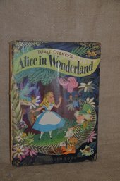 (#112) Vintage Walt's Disney ALICE IN WONDERLAND Big Golden Book Hardcover