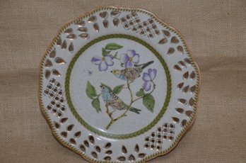 (#22) Decorative Ceramic Hand Painted Plate Wall Hanging 10'