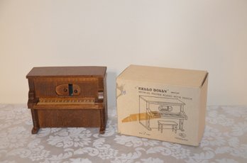 (#221) Doll House Player Piano With Box (wound Too Tight)