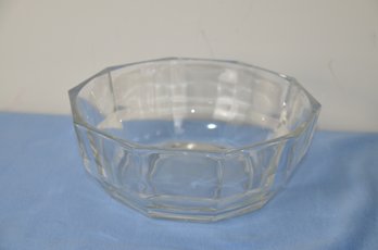 (#318) Italy Glass Bowl 9x3.5