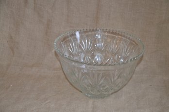 (#22EL) Vintage Glass Punch / Salad Bowl 8.5'H