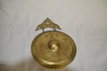 12) Solid Brass Decorative Wall Hanging Gong 7' Dia X 10'H
