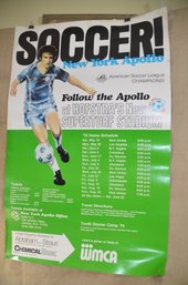 15) Soccer Poster NY Apollo 1979 Measures 21x32