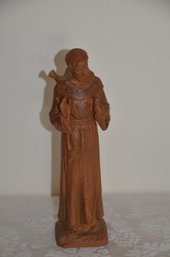 (#17) Wood Carved 9.5' St. Frances Statue R6224