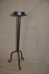 (#121) Metal Floor Standing Pillar Candle Holder Stand