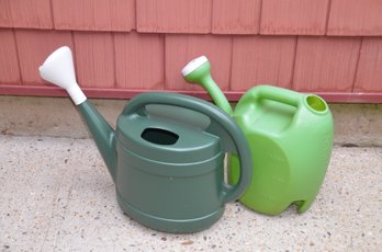 (#155) Plastic Garden Watering Cans (2)