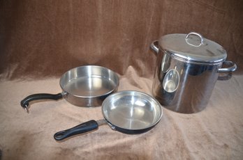 (#62) Kitchenaid Skillet 9' ~ Faberware 12' Frying Pans ~ Stock Pot