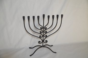 (#133) Black Metal Hanukan Menorah