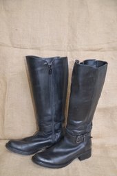 (#5) Blondo Tall Shaft Boot Black Side Zipper Size 6.5