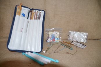 (#190) Assorted Knitting Needles And Accessories