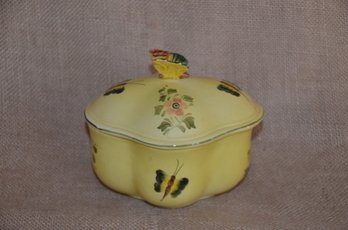 49) Italian Meiselman Pottery Covered Candy Bowl