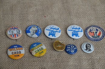 (#134) Small Vintage Campaign Political Buttons Pins