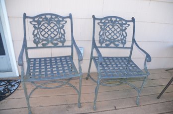 (#133) Outdoor Patio Aluminum 2 Chairs