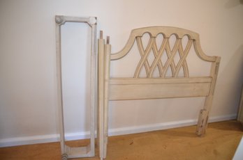 Vintage Twin Over Head Canopy Headboard (use With Or Without Canopy)