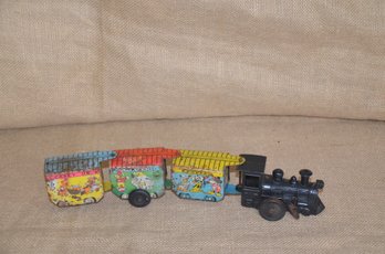 (#54) Vintage Metal Casey Jr. Disneyland Express Wind Up Toy Train - Seem That Works