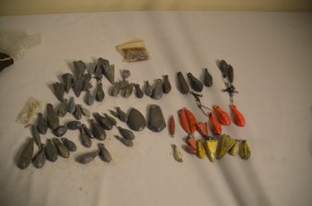 (#49) Large Assorted Lot Of Fishing Weights