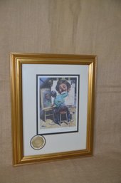 (#90) Framed Emmett Kelly Signed Clown Circus Collection 1649/5000