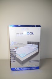 (#335) New In Box Twin Memory Foam Bed Topper Sensor Cooling Gel 3'