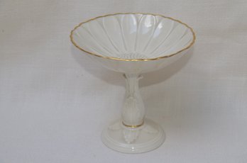 72) Lenox 24K Gold Pedestal Candy Bowl Dish 5.5' Round By 5'H