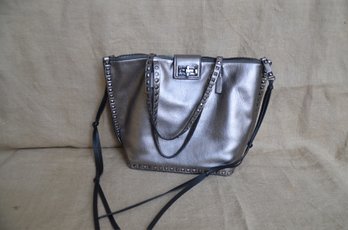 (#16) Silver Pewter Shoulder Handbag - Shippable