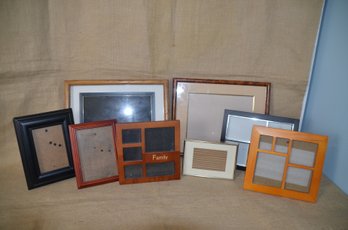 (#91) Assorted Lot Of Picture Frames (4x6 - 5x7 - 11x14) Lot Of 8
